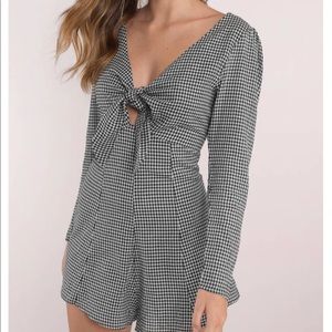 NEW Tobi Gingham Printed Romper